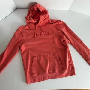 American‎ Eagle Mens Medium peach/red/orange Hooded Sweatshirt Hoodie